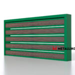 Планкен для забора Printec под дерево 120 mm RAL 6002 – покрытие матовое, толщина 0,45 мм в Ейске | фото 1