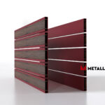 Планкен для забора Printec под дерево 120 mm RAL 3005 – покрытие полиэстер, толщина 0,45 мм в Ейске | фото 3