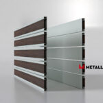 Планкен для забора Printec под дерево 120 mm RAL 7035 – покрытие матовое, толщина 0,45 мм в Ейске | фото 4