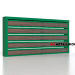 Планкен для забора Printec под дерево 120 mm RAL 6002 – покрытие матовое, толщина 0,45 мм в Ейске | фото 3